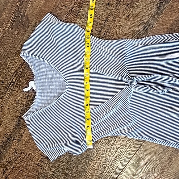 Caution to the Wind Women's M Blue & White stripe dress - Picture 4 of 5